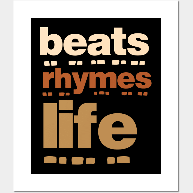 Beats Rhymes Life 36.0 Wall Art by 2 souls